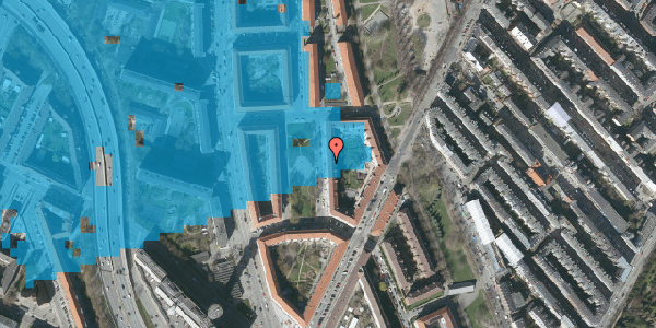 Oversvømmelsesrisiko fra vandløb på Rungsted Plads 10, 4. th, 2200 København N