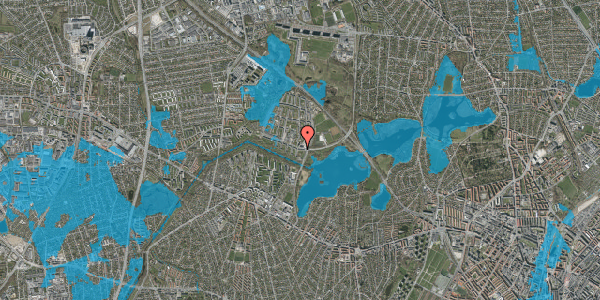 Oversvømmelsesrisiko fra vandløb på Ruten 13, 2. tv, 2700 Brønshøj
