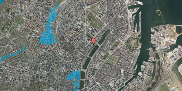 Oversvømmelsesrisiko fra vandløb på Ryesgade 15, st. 7, 2200 København N