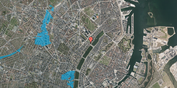 Oversvømmelsesrisiko fra vandløb på Ryesgade 32B, 2200 København N