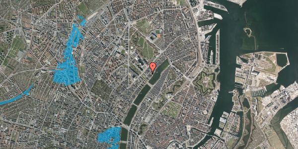 Oversvømmelsesrisiko fra vandløb på Ryesgade 56C, st. mf, 2100 København Ø