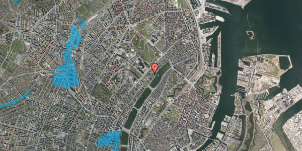Oversvømmelsesrisiko fra vandløb på Ryesgade 62, 2. 6, 2100 København Ø