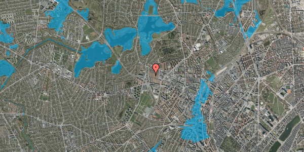 Oversvømmelsesrisiko fra vandløb på Rytterbakken 6, 1. tv, 2400 København NV