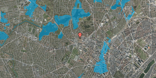 Oversvømmelsesrisiko fra vandløb på Rytterbakken 7, st. tv, 2400 København NV