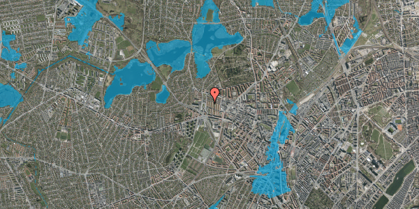 Oversvømmelsesrisiko fra vandløb på Rytterbakken 7, 1. tv, 2400 København NV