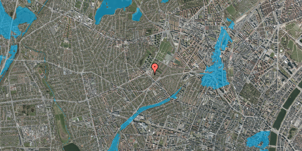Oversvømmelsesrisiko fra vandløb på Rødkildevej 6, 2400 København NV