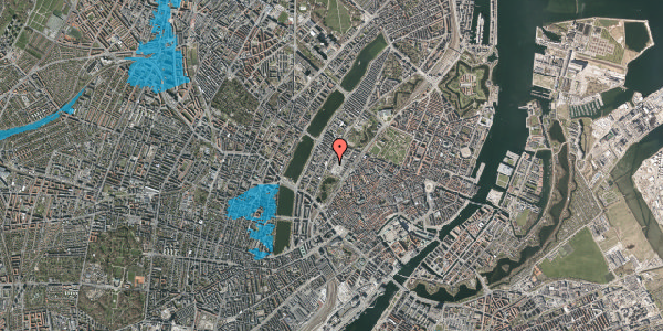 Oversvømmelsesrisiko fra vandløb på Rømersgade 7A, 4. th, 1362 København K