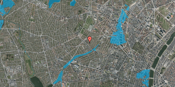 Oversvømmelsesrisiko fra vandløb på Rønnebærvej 3, st. tv, 2400 København NV
