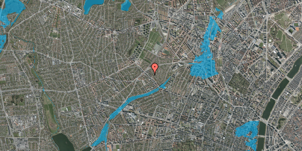 Oversvømmelsesrisiko fra vandløb på Rønnebærvej 5, 1. mf, 2400 København NV