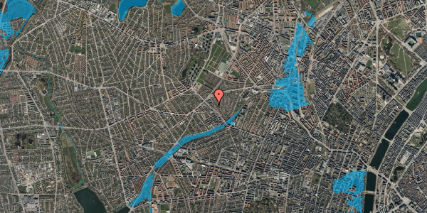 Oversvømmelsesrisiko fra vandløb på Rønnebærvej 5, 3. mf, 2400 København NV