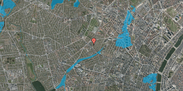 Oversvømmelsesrisiko fra vandløb på Rønnebærvej 7, 2. mf, 2400 København NV