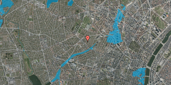 Oversvømmelsesrisiko fra vandløb på Rønnebærvej 16, 1. tv, 2400 København NV