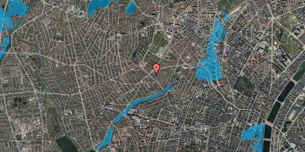 Oversvømmelsesrisiko fra vandløb på Rønnebærvej 17, 2. tv, 2400 København NV