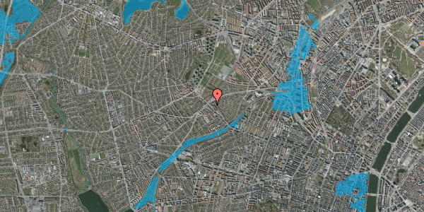 Oversvømmelsesrisiko fra vandløb på Rønnebærvej 23, 1. tv, 2400 København NV