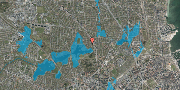 Oversvømmelsesrisiko fra vandløb på Rørmosevej 15, st. , 2400 København NV