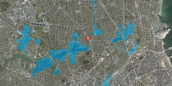 Oversvømmelsesrisiko fra vandløb på Rørmosevej 19, 2400 København NV