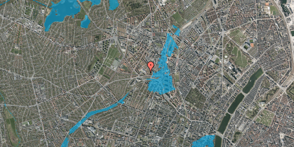 Oversvømmelsesrisiko fra vandløb på Rørsangervej 11, 1. tv, 2400 København NV