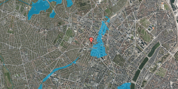 Oversvømmelsesrisiko fra vandløb på Rørsangervej 19, 1. tv, 2400 København NV