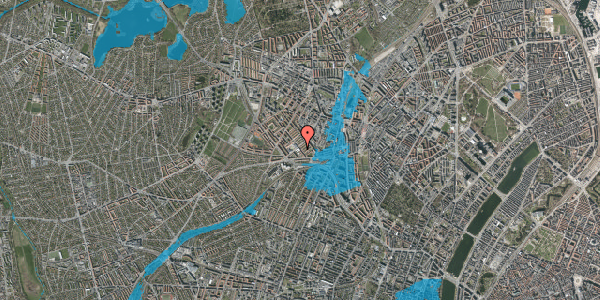 Oversvømmelsesrisiko fra vandløb på Rørsangervej 21, st. th, 2400 København NV