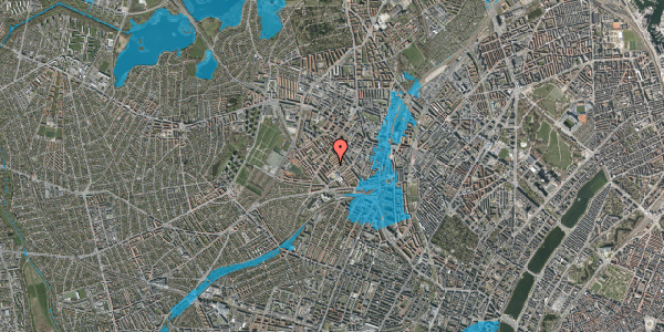 Oversvømmelsesrisiko fra vandløb på Rørsangervej 33, 2. th, 2400 København NV