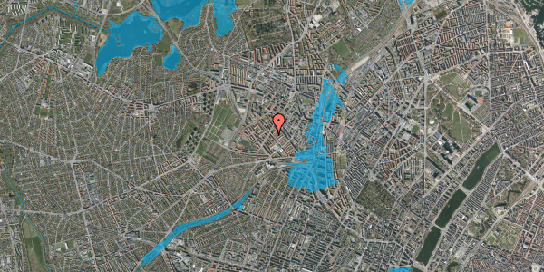 Oversvømmelsesrisiko fra vandløb på Rørsangervej 43, 1. tv, 2400 København NV
