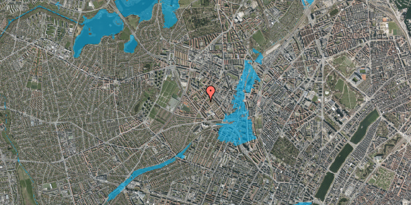 Oversvømmelsesrisiko fra vandløb på Rørsangervej 47, 2. tv, 2400 København NV