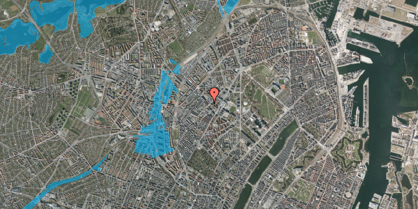 Oversvømmelsesrisiko fra vandløb på Rådmandsgade 49, st. , 2200 København N