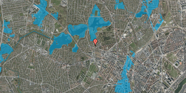 Oversvømmelsesrisiko fra vandløb på Rådvadsvej 8, st. tv, 2400 København NV
