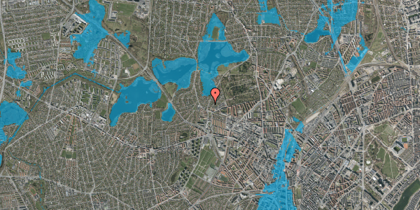 Oversvømmelsesrisiko fra vandløb på Rådvadsvej 16, 1. mf, 2400 København NV