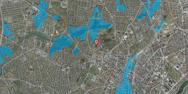 Oversvømmelsesrisiko fra vandløb på Rådvadsvej 16, 2. th, 2400 København NV