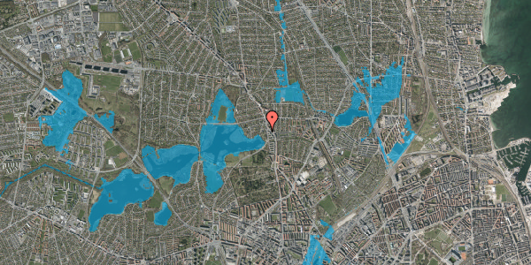 Oversvømmelsesrisiko fra vandløb på Rådvadsvej 141, 2. 3, 2400 København NV