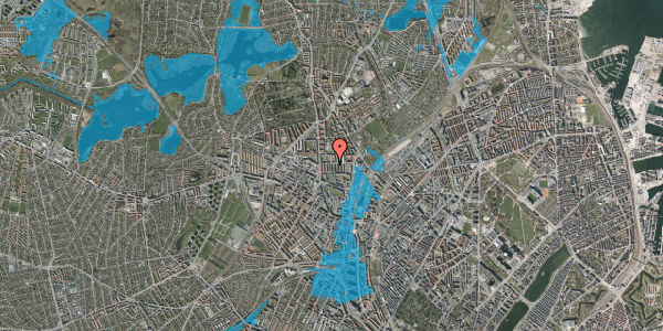 Oversvømmelsesrisiko fra vandløb på Sadelmagervej 16, 3. tv, 2400 København NV