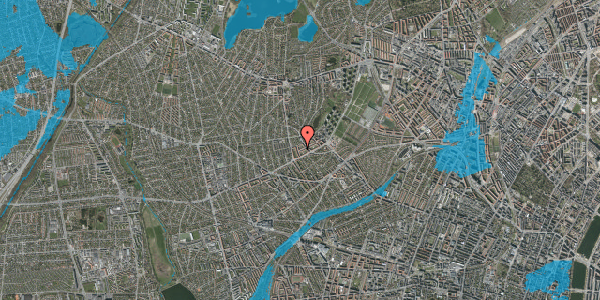 Oversvømmelsesrisiko fra vandløb på Sandbygårdvej 32, st. th, 2700 Brønshøj