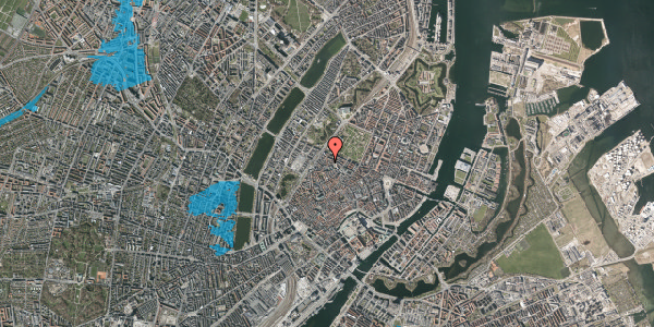 Oversvømmelsesrisiko fra vandløb på Sankt Gertruds Stræde 6A, 2. tv, 1129 København K