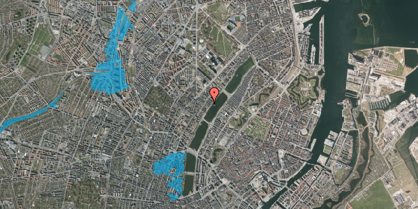 Oversvømmelsesrisiko fra vandløb på Schleppegrellsgade 1, 3. tv, 2200 København N