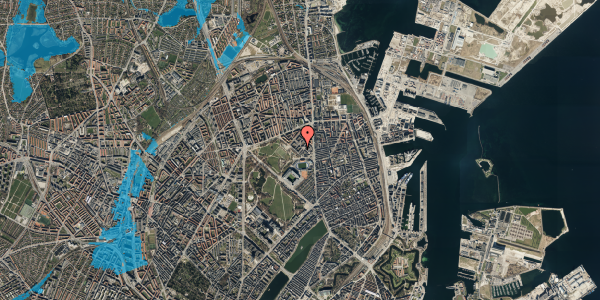 Oversvømmelsesrisiko fra vandløb på Serridslevvej 10, st. 3, 2100 København Ø