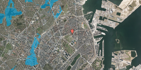 Oversvømmelsesrisiko fra vandløb på Serridslevvej 38, 1. th, 2100 København Ø