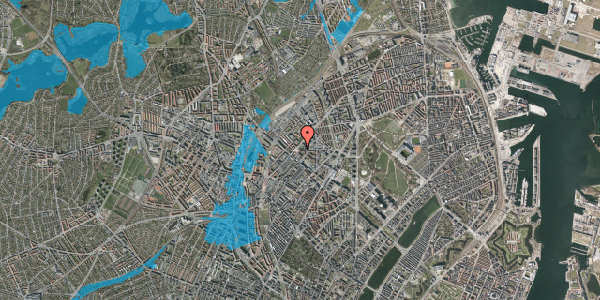 Oversvømmelsesrisiko fra vandløb på Sigurdsgade 5, st. tv, 2200 København N