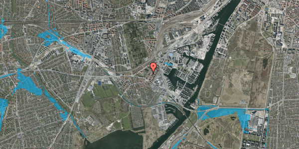 Oversvømmelsesrisiko fra vandløb på Sigvald Olsens Gade 2, 1. th, 2450 København SV