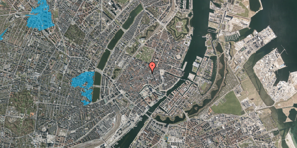 Oversvømmelsesrisiko fra vandløb på Silkegade 17, 2. tv, 1113 København K