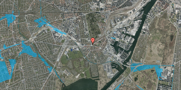 Oversvømmelsesrisiko fra vandløb på Sjælør Boulevard 47, st. th, 2450 København SV