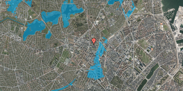 Oversvømmelsesrisiko fra vandløb på Skaffervej 7, st. th, 2400 København NV