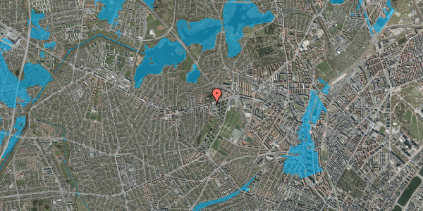 Oversvømmelsesrisiko fra vandløb på Skansebjerg 2, 3. th, 2700 Brønshøj