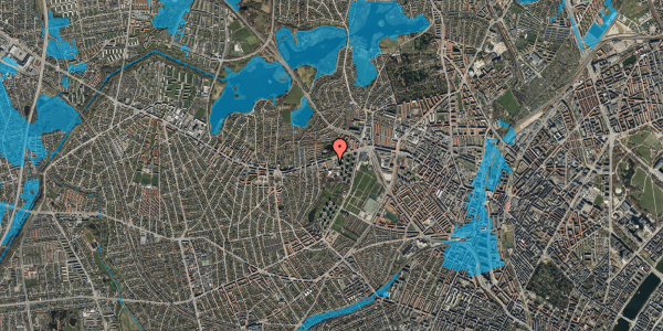 Oversvømmelsesrisiko fra vandløb på Skansebjerg 8, 2. tv, 2700 Brønshøj