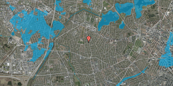Oversvømmelsesrisiko fra vandløb på Skensvedvej 45, 2700 Brønshøj