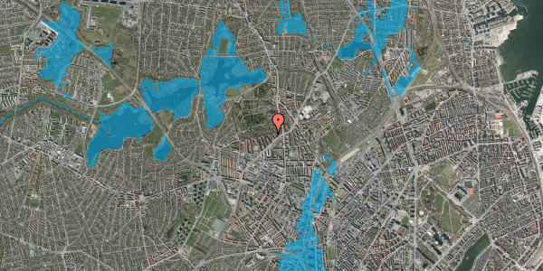 Oversvømmelsesrisiko fra vandløb på Skoleholdervej 11, st. tv, 2400 København NV