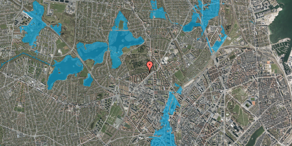 Oversvømmelsesrisiko fra vandløb på Skoleholdervej 13, 1. th, 2400 København NV