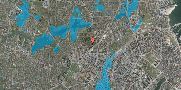 Oversvømmelsesrisiko fra vandløb på Skoleholdervej 19, st. tv, 2400 København NV