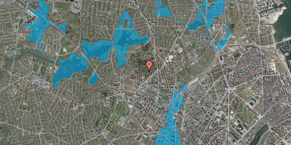 Oversvømmelsesrisiko fra vandløb på Skoleholdervej 21, 3. tv, 2400 København NV