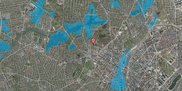 Oversvømmelsesrisiko fra vandløb på Skoleholdervej 50, 2. th, 2400 København NV